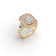 18K Gold Multi-Shape Diamond Ring