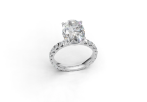 18K Gold Oval Diamond Statement Ring 18K Gold Oval Diamond Statement Ring