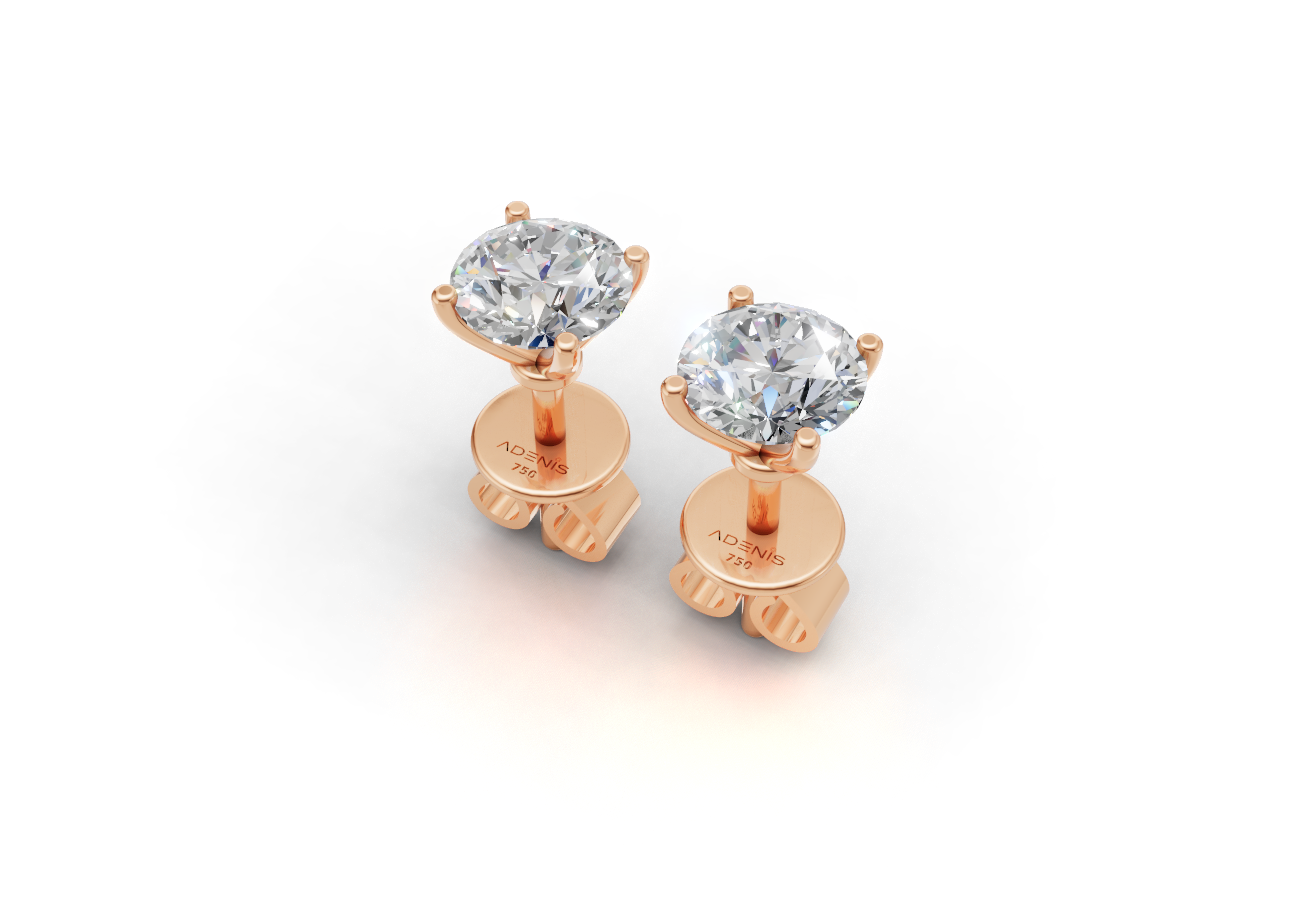 18K Gold Diamond Stud Earrings – 1.08CT 18K Gold Diamond Stud Earrings – 1.08CT