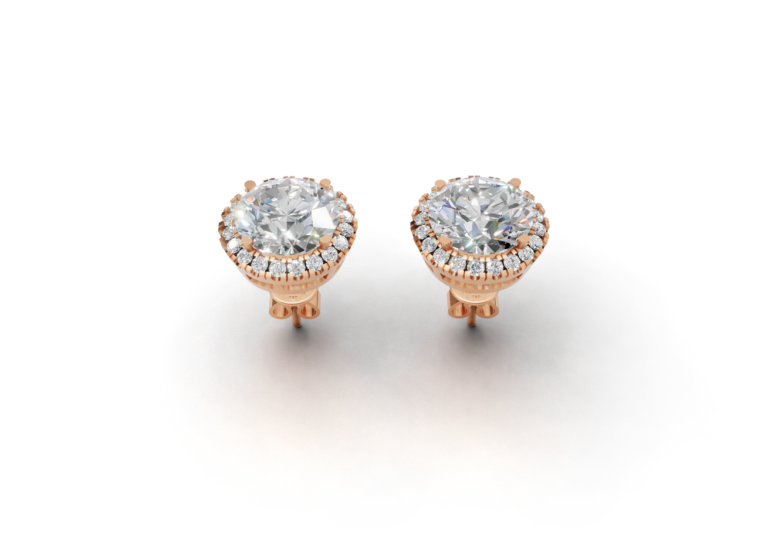 18K Gold Large Diamond Earrings – 8.03CT