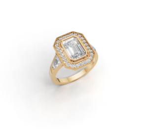 18K Gold Multi-Shape Diamond Ring
