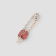 18K Gold Round Diamond Pendant – 5.17CT